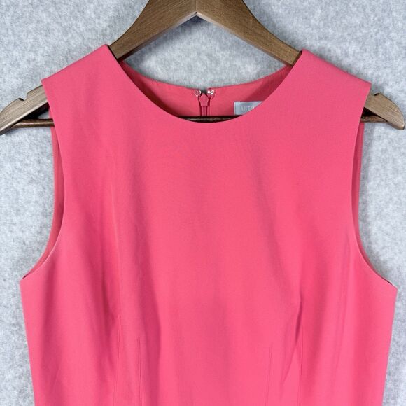 Antonio Melani Dress Sheath Womens Sz 10 Pink Solid Sleeveless Stretch - Picture 3 of 16